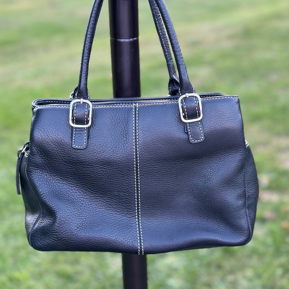 Giani Bernini Black Leather Shoulder Bag